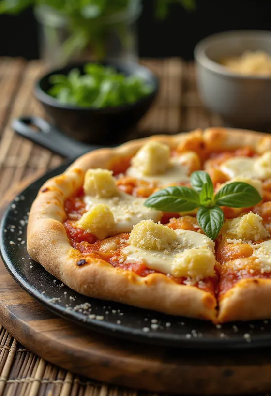 Pizza ai Carciofini aux artichauts et au fromage