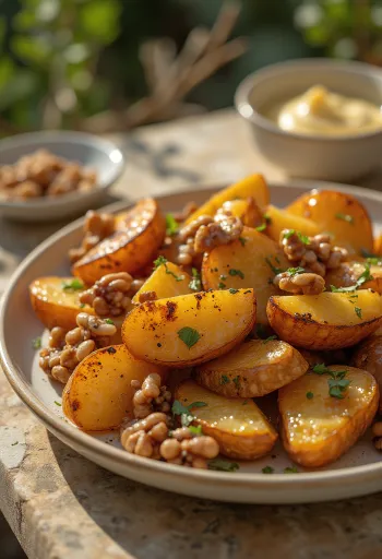 Pommes de terre rôties aux noix au barbecue