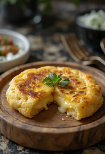 Arepa classique servie style coréen