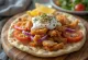 Pork Gyros, porc grec en pain pita avec sauce tzatziki